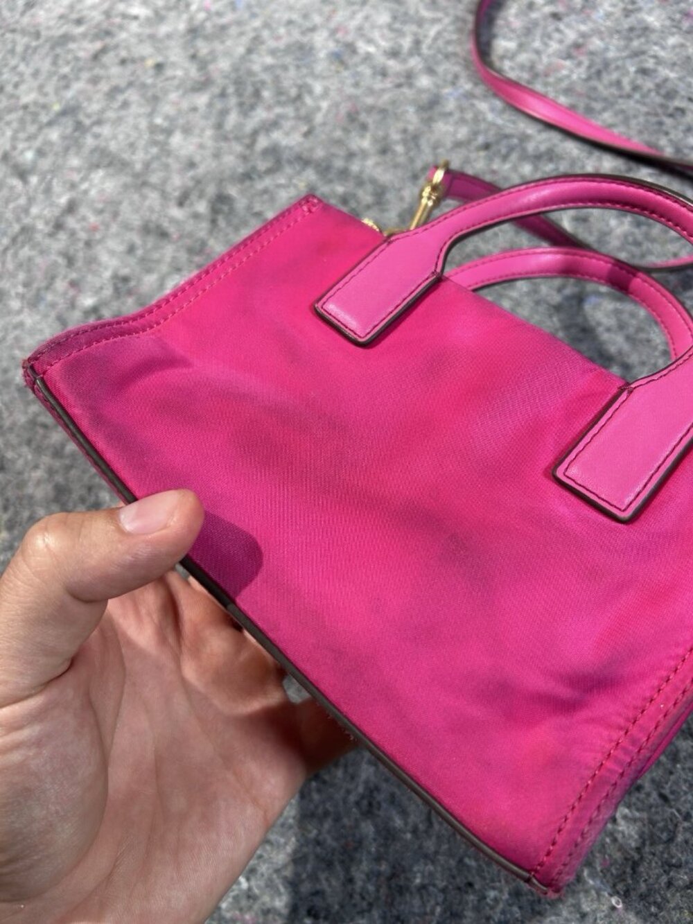 Tory Burch Pink Small Satchel Top Handle Bag with Detachable Strap Gold Hardware - Picture 8 of 15